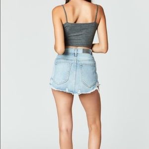 Carmar front zipper jean skirt size 25